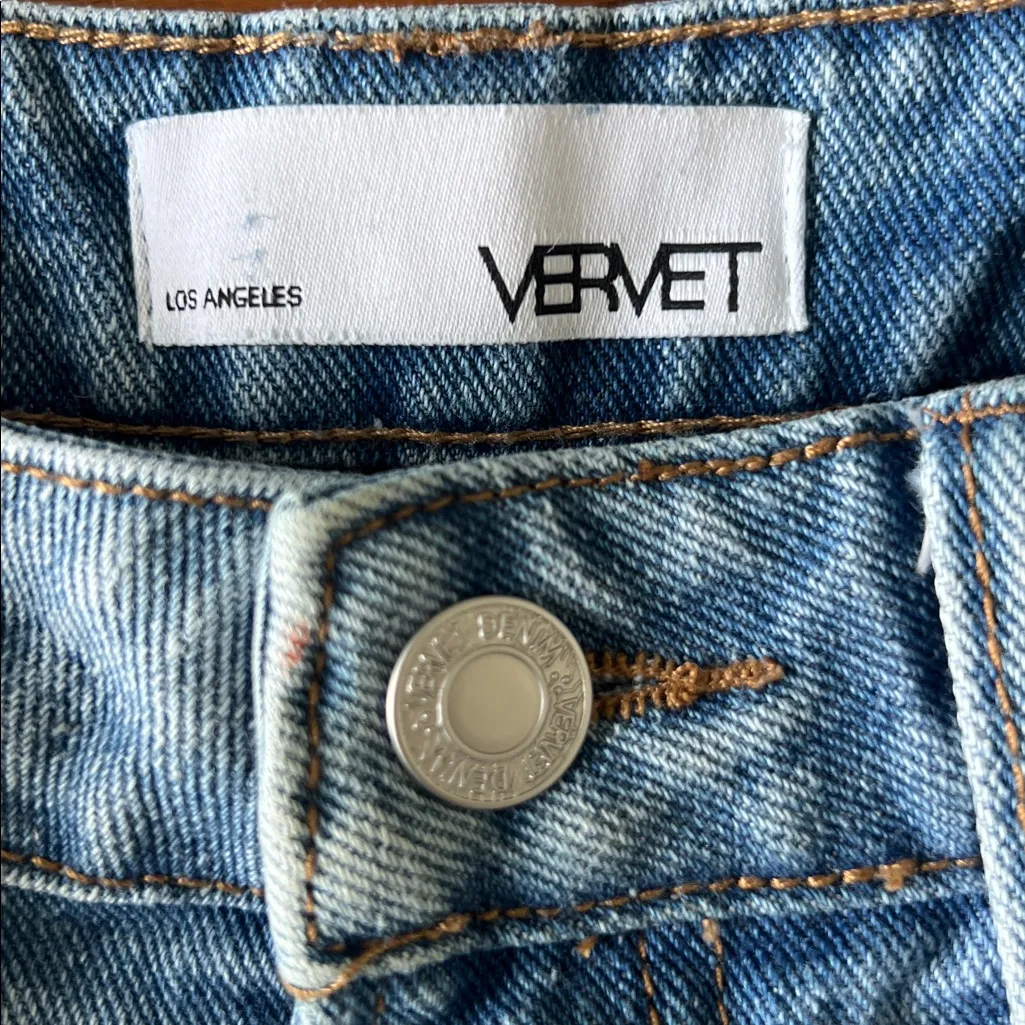 VERVET by Flying Monkey Distressed Mom Jeans Light Blue Women’s Size 27 - Image 4