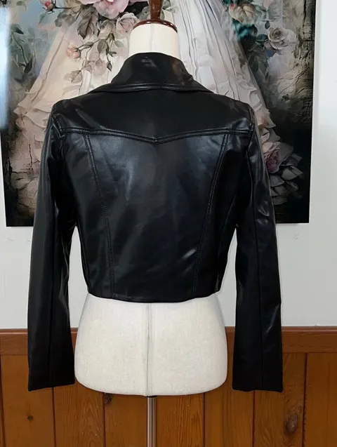 Funky New Ryegrass Vegan Leather Moto Jacket! - Image 2