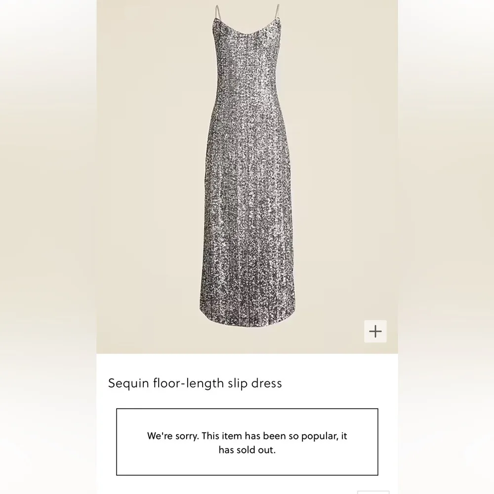 NWT J CREW SEQUIN FLOOR LENGTH SLIP DRESS SILVER SZ 0 Sold Out makeup inside - Image 15
