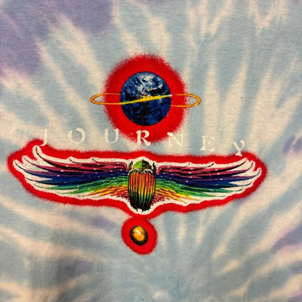 Journey rock tie dye tshirt size large - Image 2
