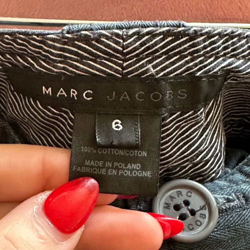 Marc Jacobs Navy Micro Stripe Mini Skirt Size 6 - Image 6