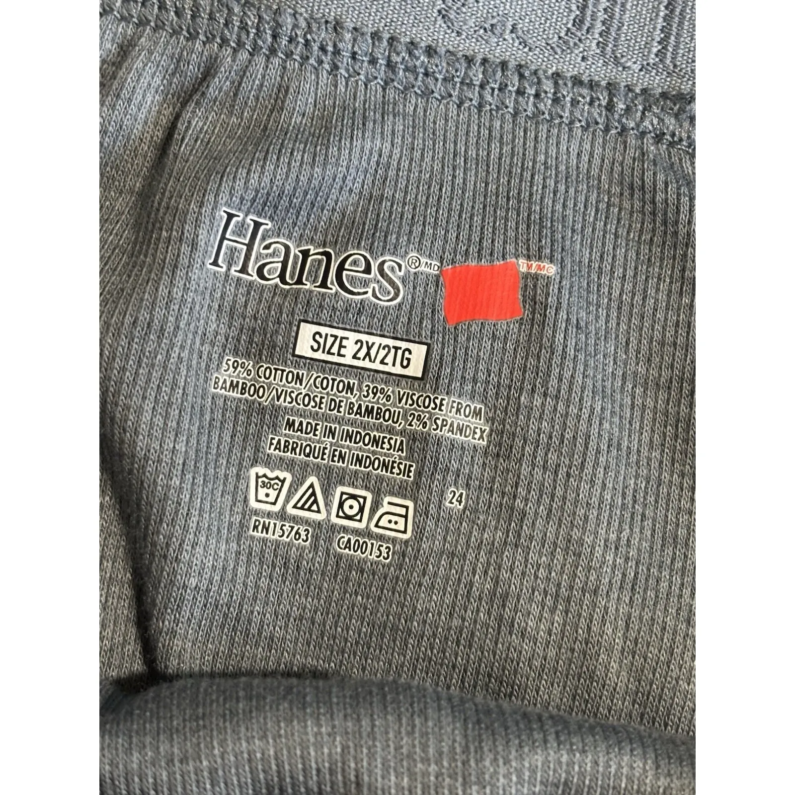 Hanes Women's‎ Size 2XL Charcoal Gray Originals SuperSoft Sleep Shorts NWT - Image 6