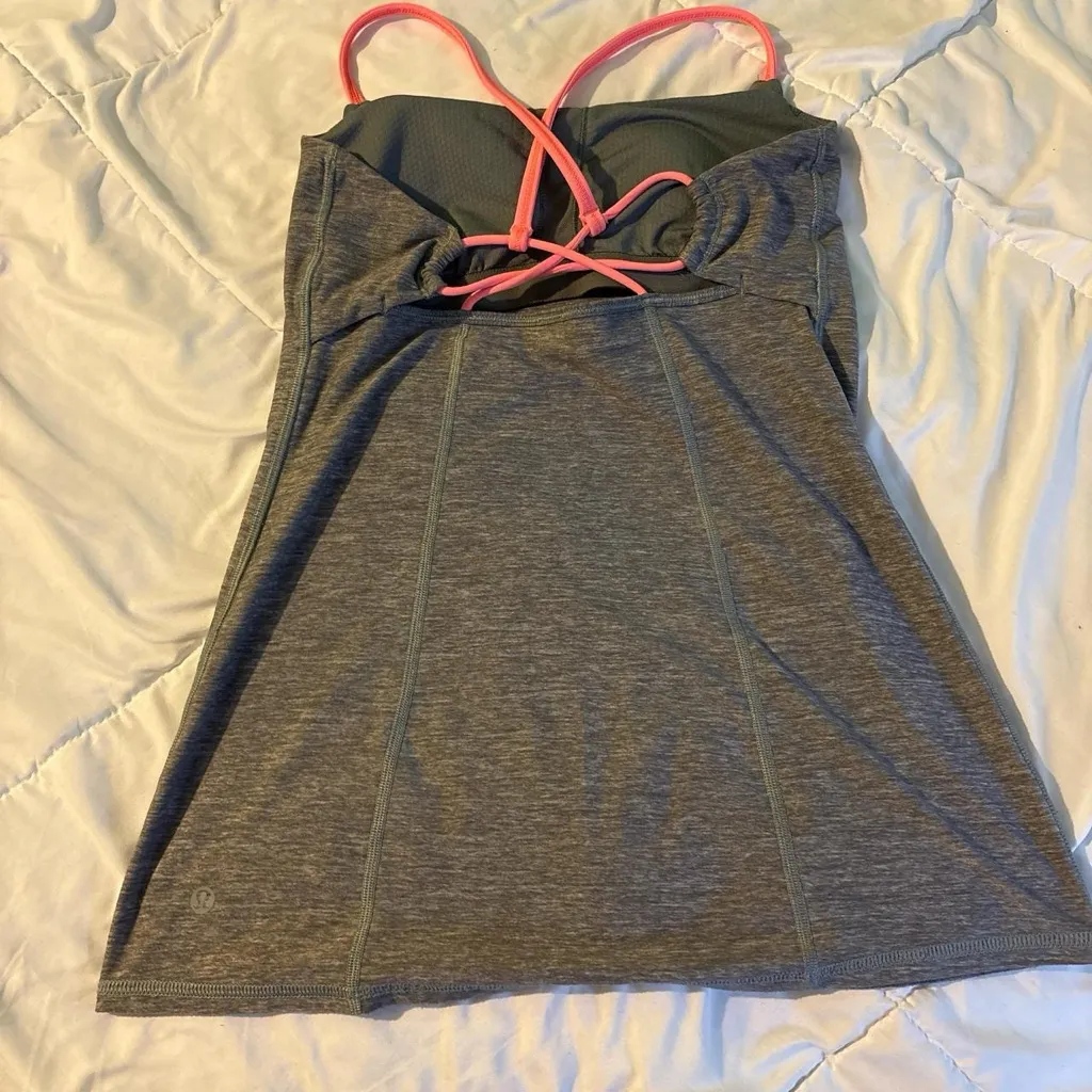 Lululemon tank pink and grey - Image 2