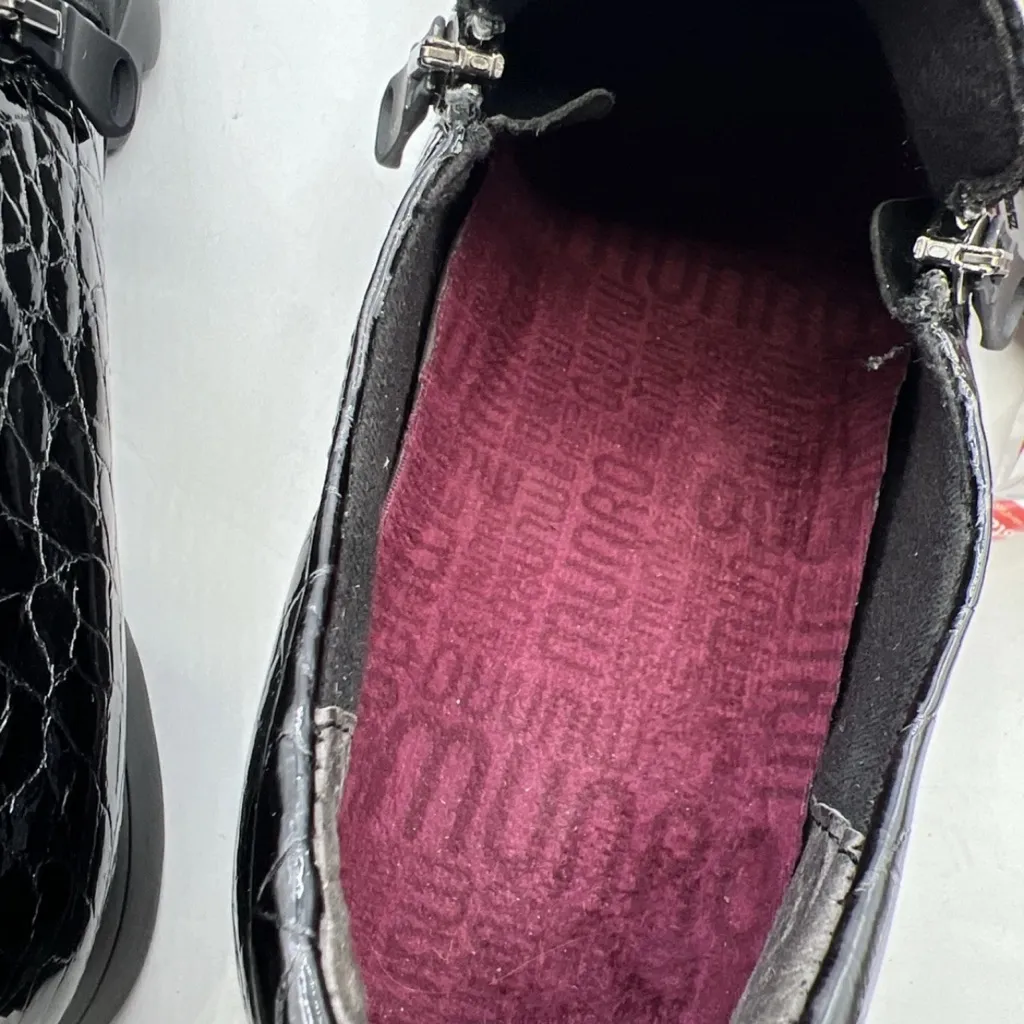 Munro Size 10.5W Kit Slip On Loafer Zip Black Leather Comfort Shoes Used - Image 10