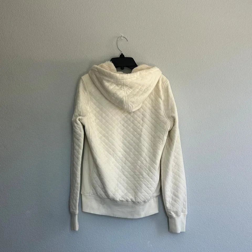 vintage guess fur hoodie medium - Image 4