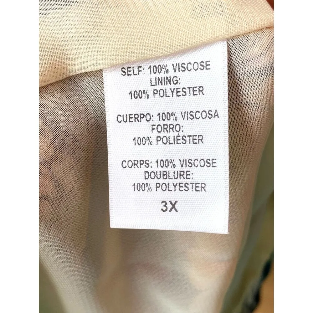 $325 Rachel Pally Women's Blue Sheer Long Eden Floral‎ Maxi Dress Size 3X NWT - Image 11