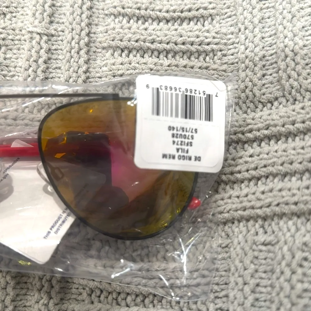 FILA Unisex Semi-Matte Black Sunglasses - Image 7