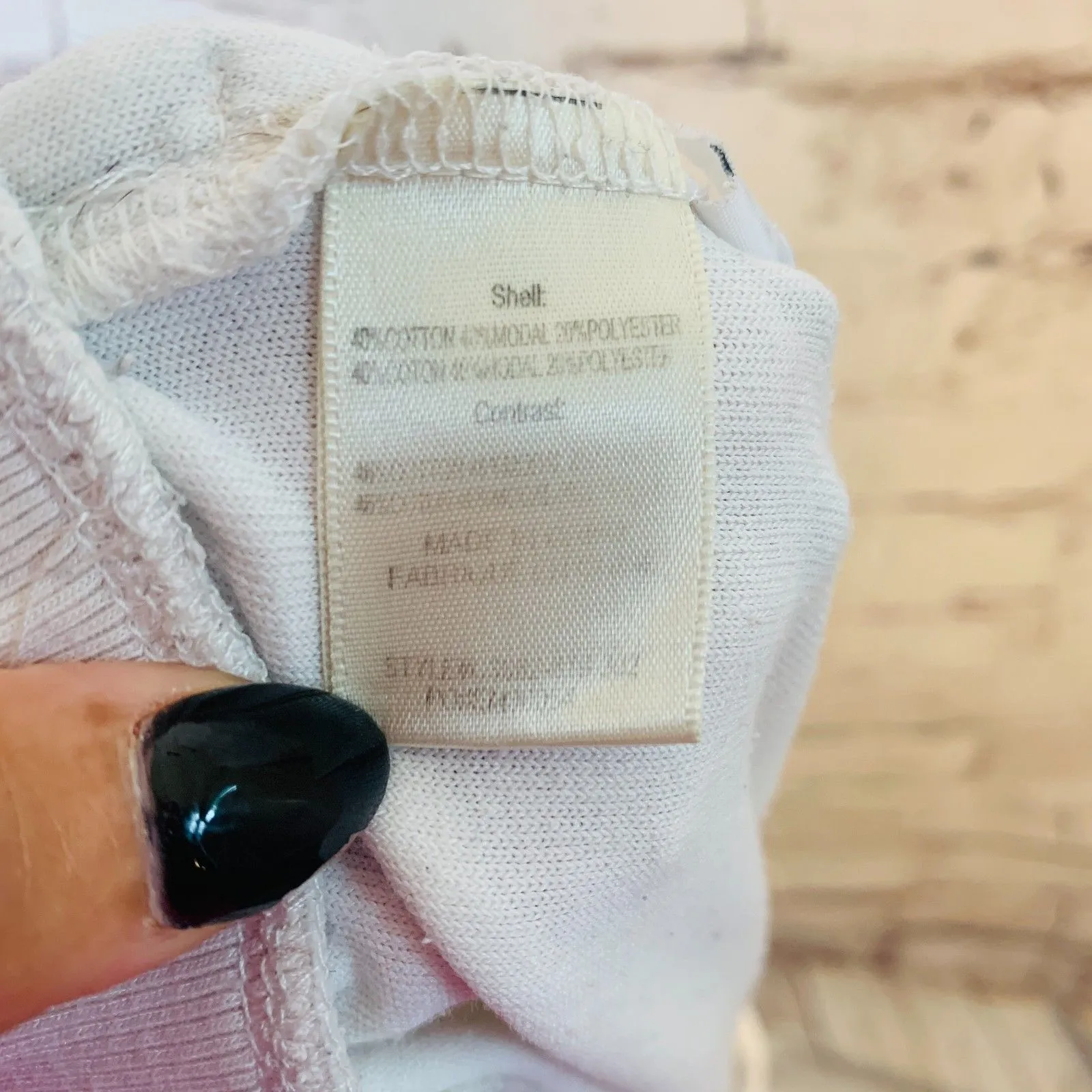 Cloth & Stone Cream Lounge Joggers Medium Super Soft Drawstring Cozy Pants - Image 10