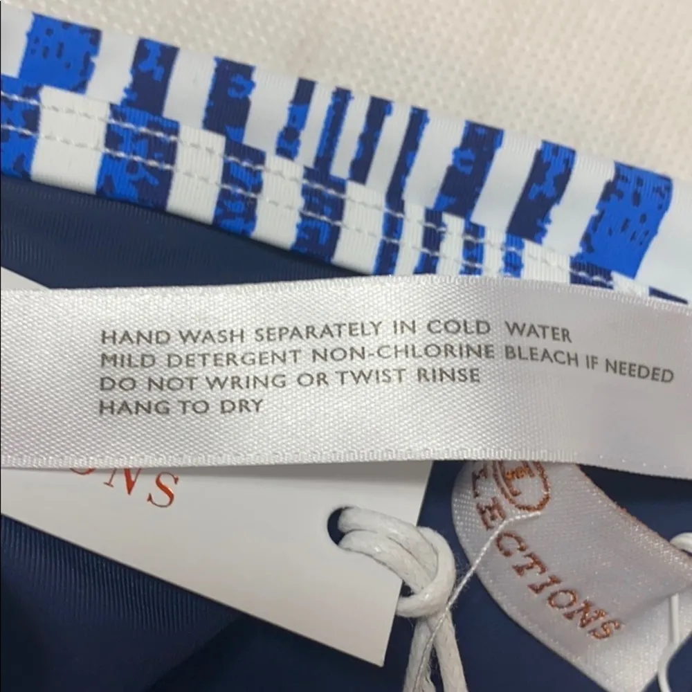 Tart Collections Quinn blue stripe halter string bikini set medium - Image 6