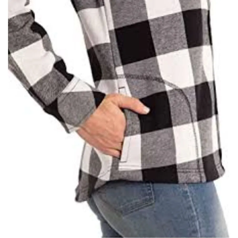 ✨ Orvis Womens Fleece Lined Flannel Shirt Jacket✨ - Image 3