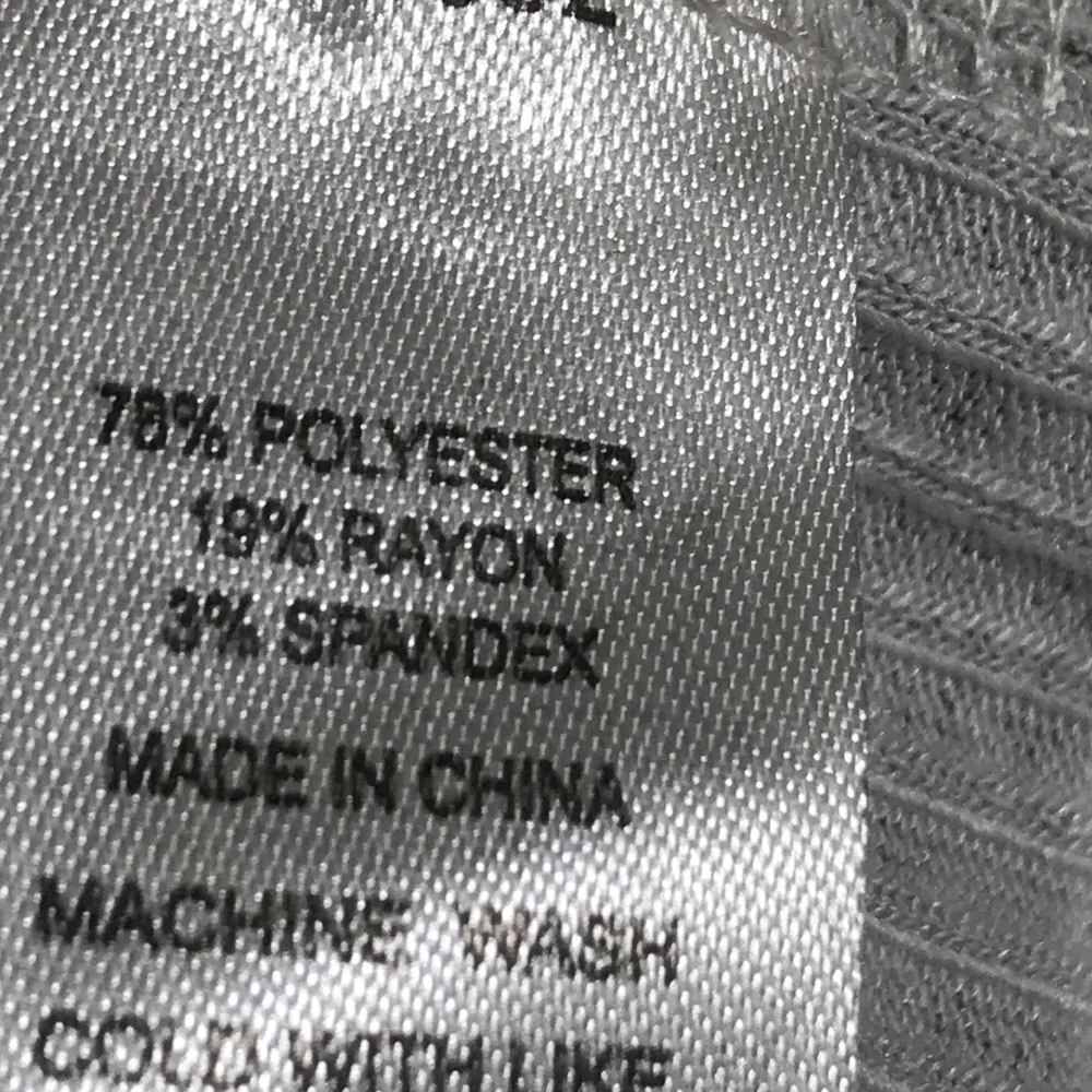 Cali Be Mock Neck Women’s Shirt Top Striped Ribbed Grey Multi Small NWOT Gray - Image 3