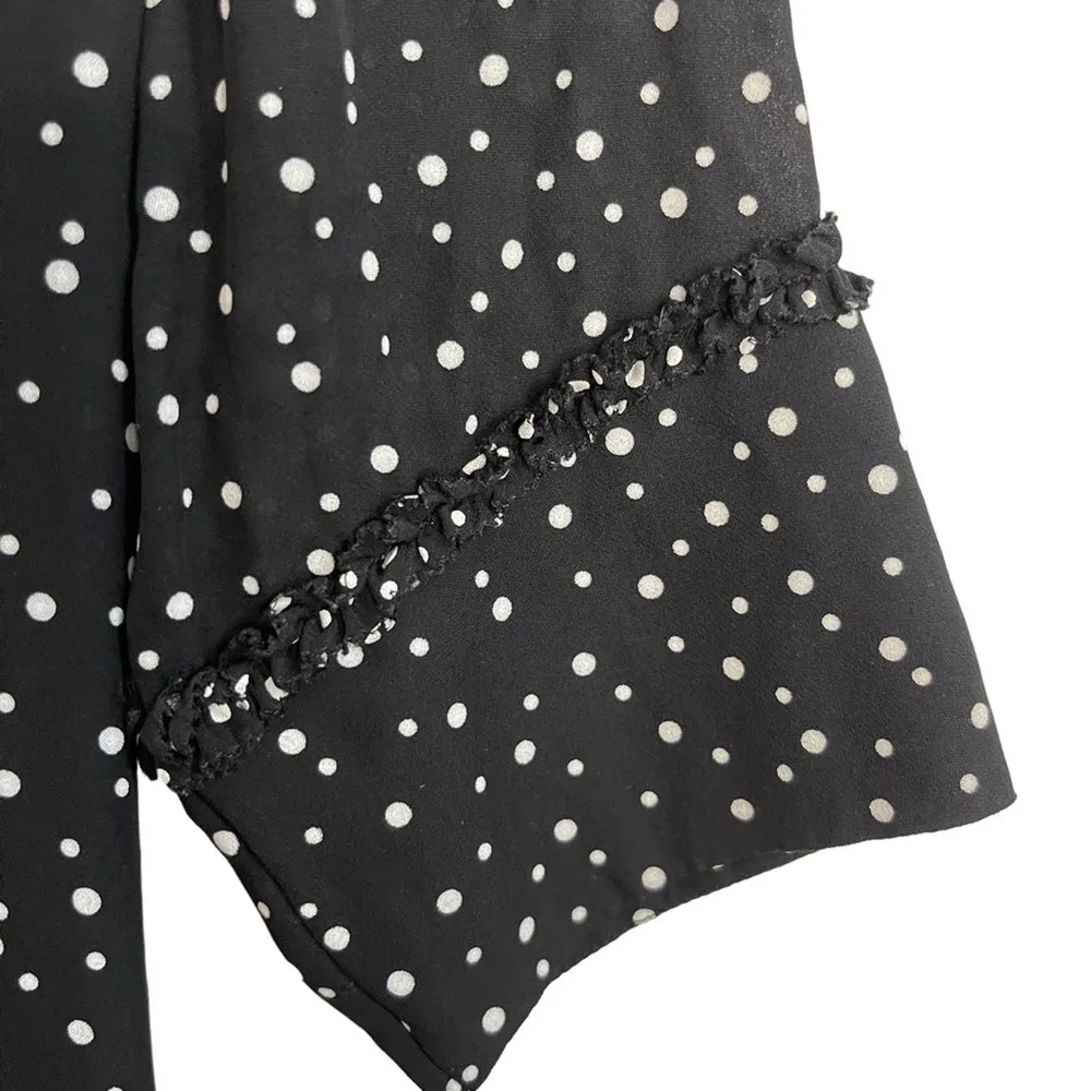 Vivienne Tam Black and White Polka Dot Silk Midi Dress - Image 5