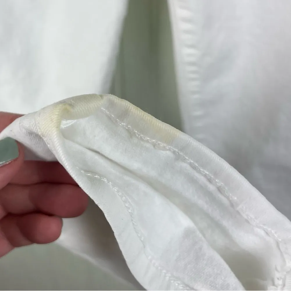 Paige Denim Kylie Cropped Skinny Jeans in Optic White Cotton Women's Size 27 - Image 9