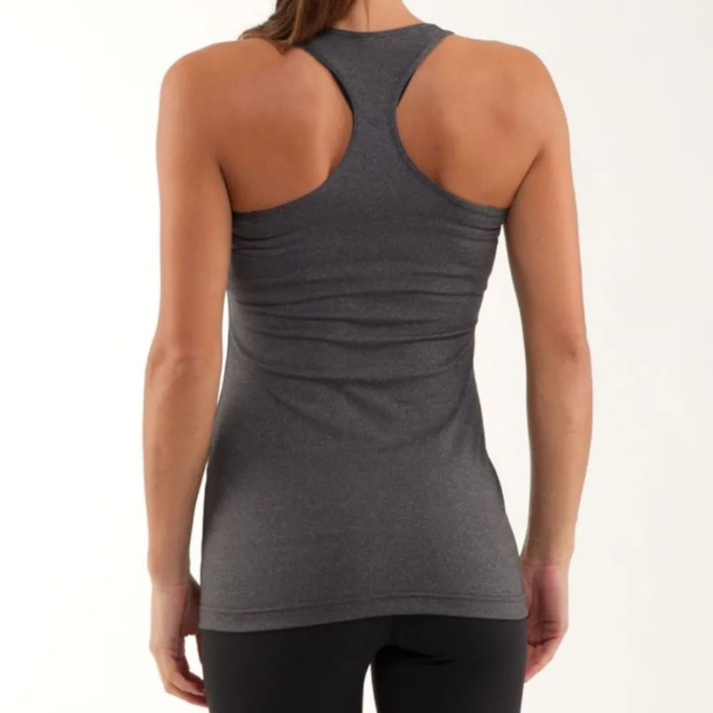 Lululemon Cool Racerback Tank in Heathered Coal Gray size S - Image 2