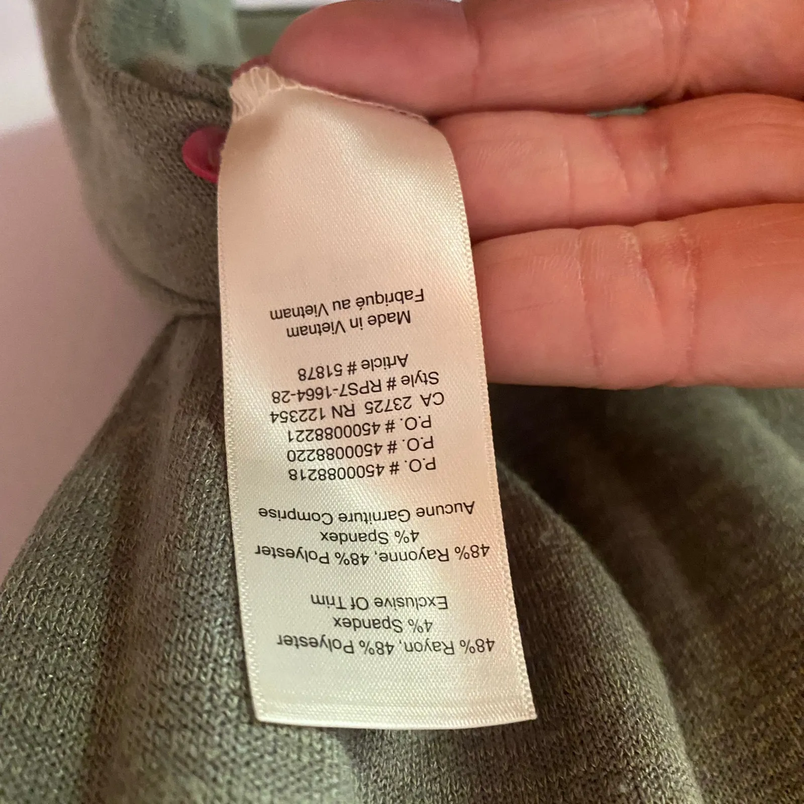 Wilfred Free Forest Green Crewneck Tee T-Shirt Stretch Lounge Women size Medium - Image 9