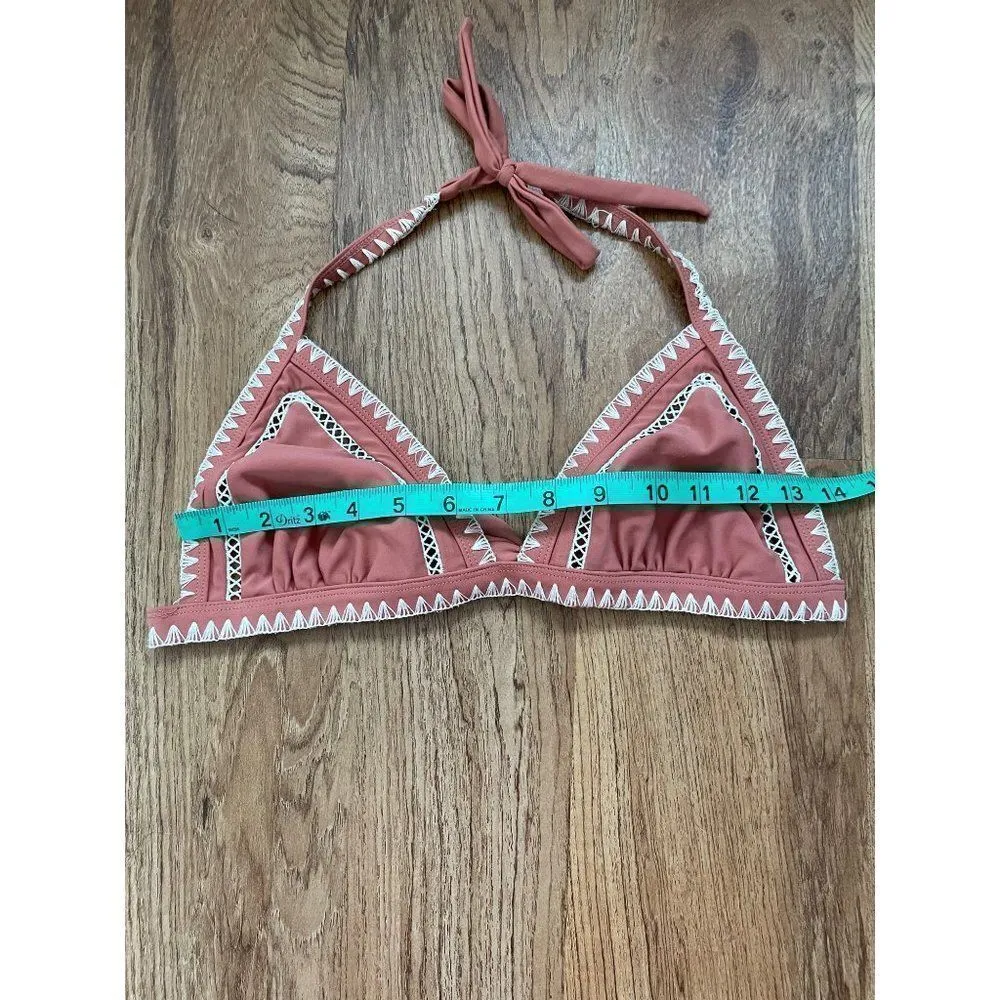Coral triangle bikini top Orange - Image 3