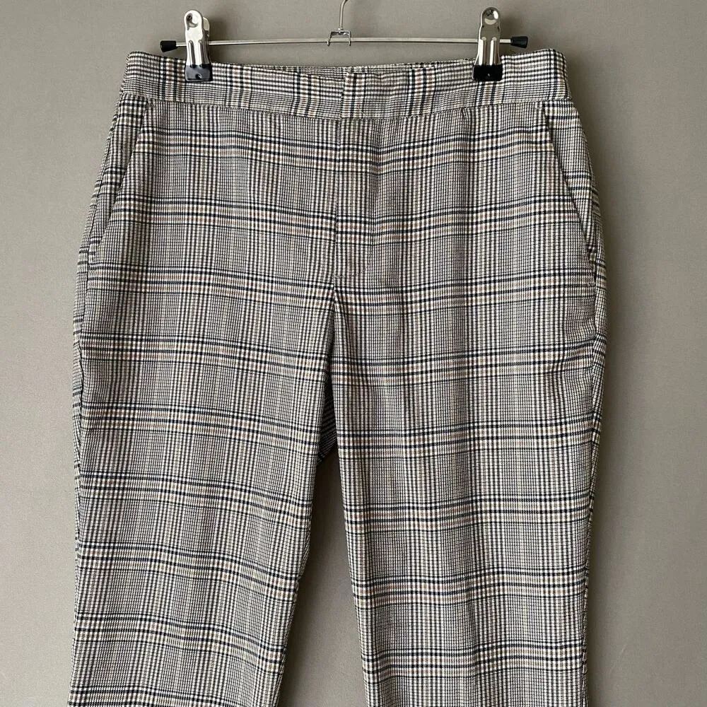 Zara sz 2‎ gray plaid slacks pants - Image 2