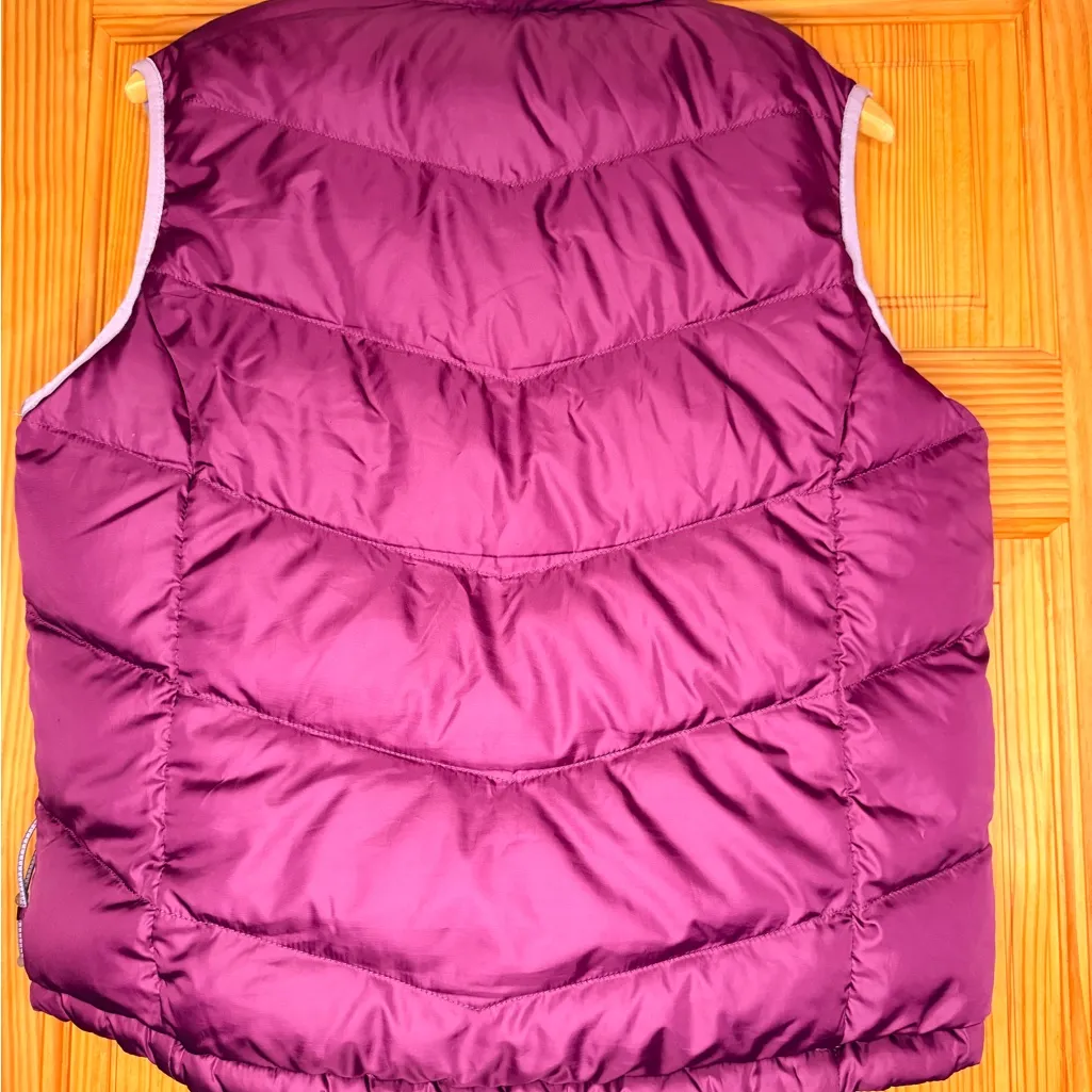 L.L.Bean Women’s Plum Puffer Vest Insulated Outdoor Zip Up Purple Size L - Image 5
