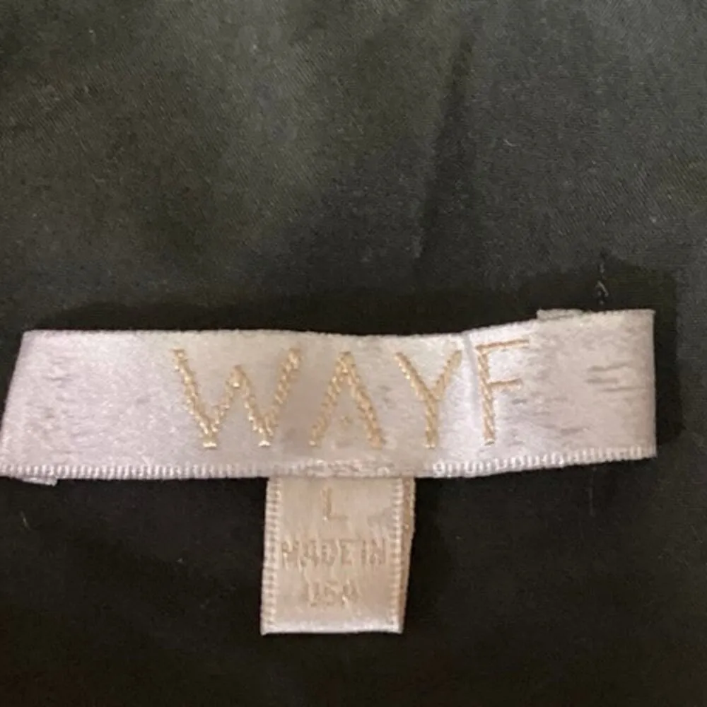 WAYF Black Sleeveless V-neck Keyhole Formal Flared Wide Leg Ankle Jumpsuit Sz L - Image 3