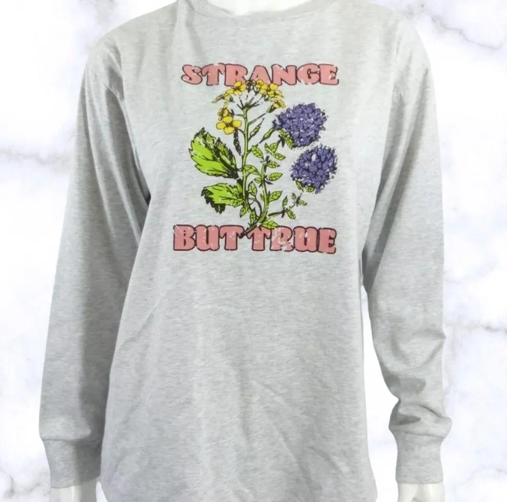 BP Nordstrom Strange But True Floral Graphic Cotton Long Sleeve Tee M - Image 6