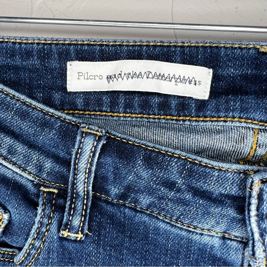 Anthropologie  Script Raw Hem Cropped Denim Jeans - Image 6