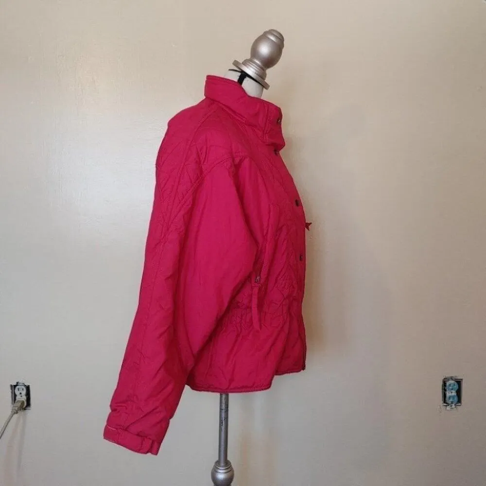 Nordica Size 6 Red Puffy Coat Vintage Winter Warm Snowmobile Snowboard Skiing - Image 4