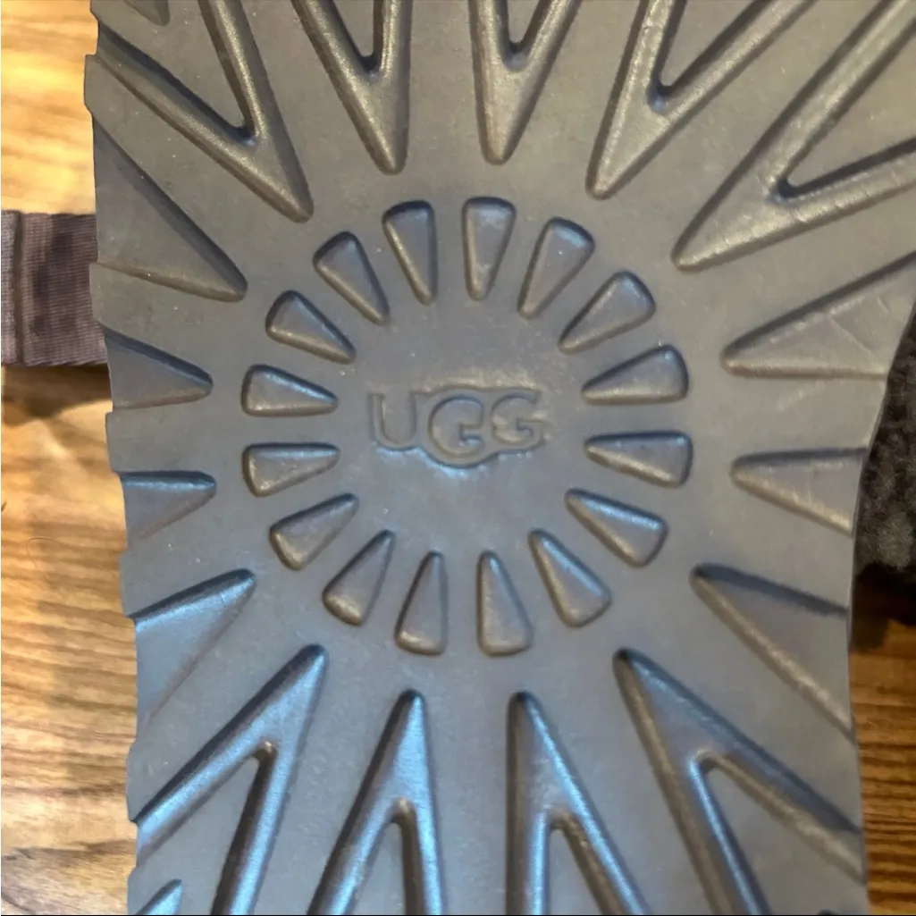 UGG Fluffita Sheepskin Platform Slides “Shade” Purple - Size 7 - Image 11