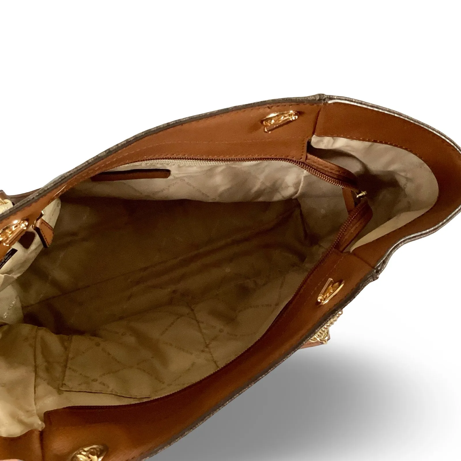 Michael Kors Jet Set Large Signature Logo Shoulder Bag - Image 10