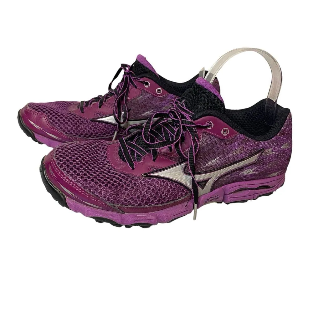 Mizuno Wave Hayate 2 Women's Size 9.5 Purple Running Athletic Shoes Low Top - Image 2