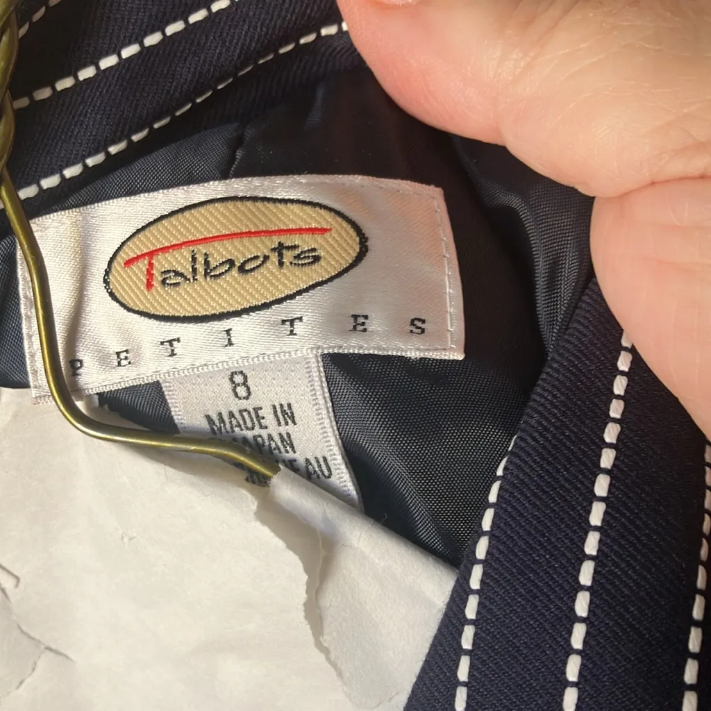 Talbots Striped Blazer 8 petite - Image 3