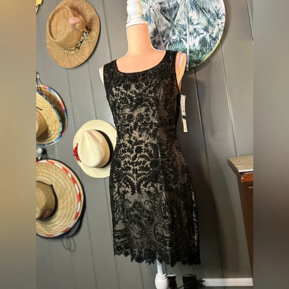 Vintage 90’s NWT PAPELL BOUTIQUE Evening Silk & Beadwork 6P - Image 2