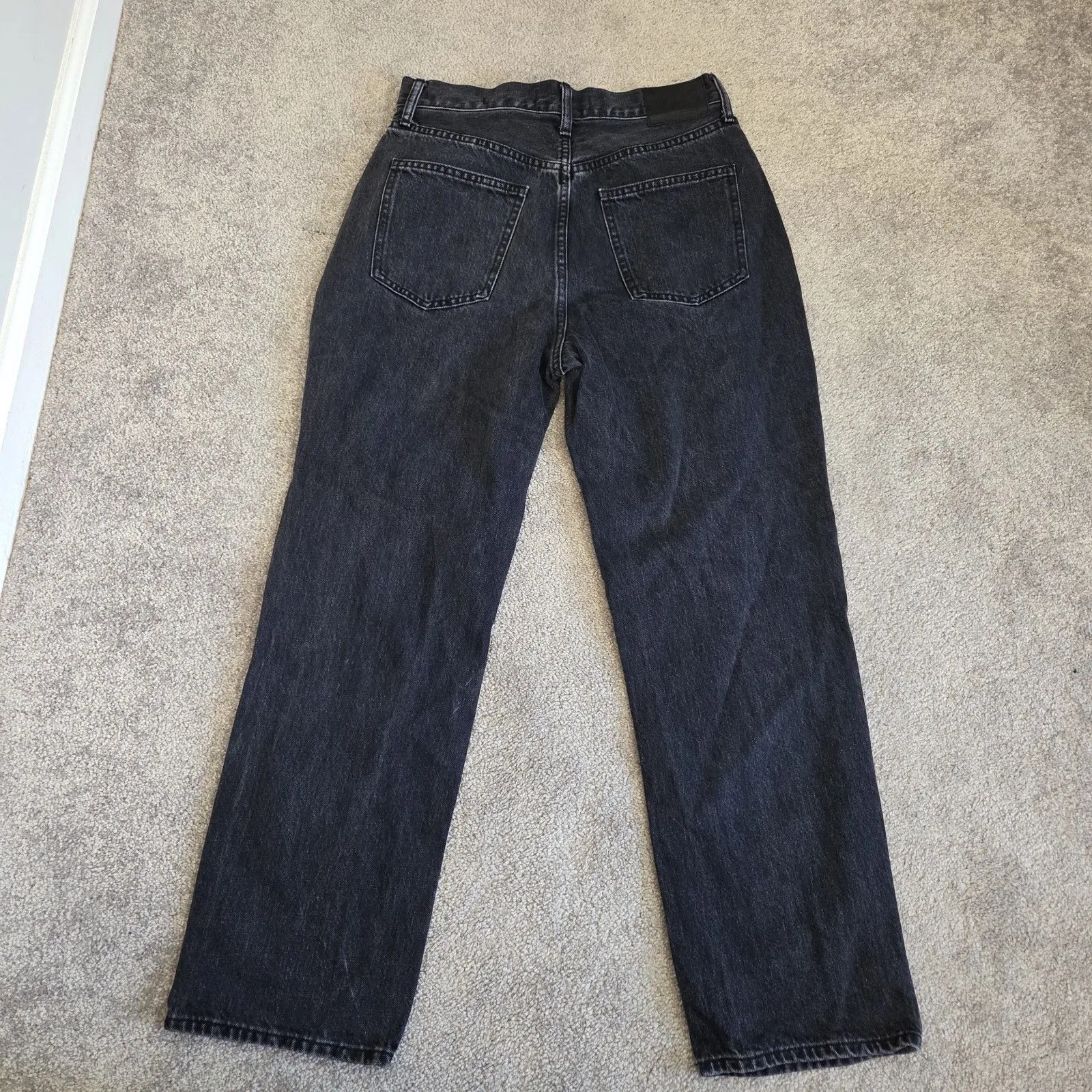 Denim Forum The Joni High Rise Loose 29L Women’s Denim Jeans Size 28 Grunge 90s Black - Image 14