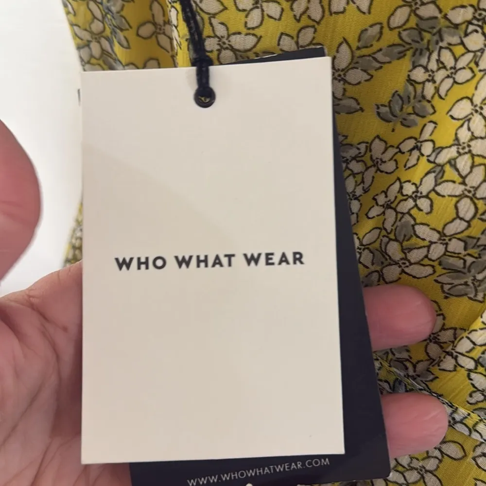 Who What Wear NWT Yellow floral Maxi Dress Women plus Size XXL waist tie - Image 8