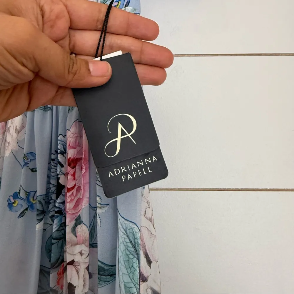 Adrianna Papell Printed Chiffon dress Gown - Image 5