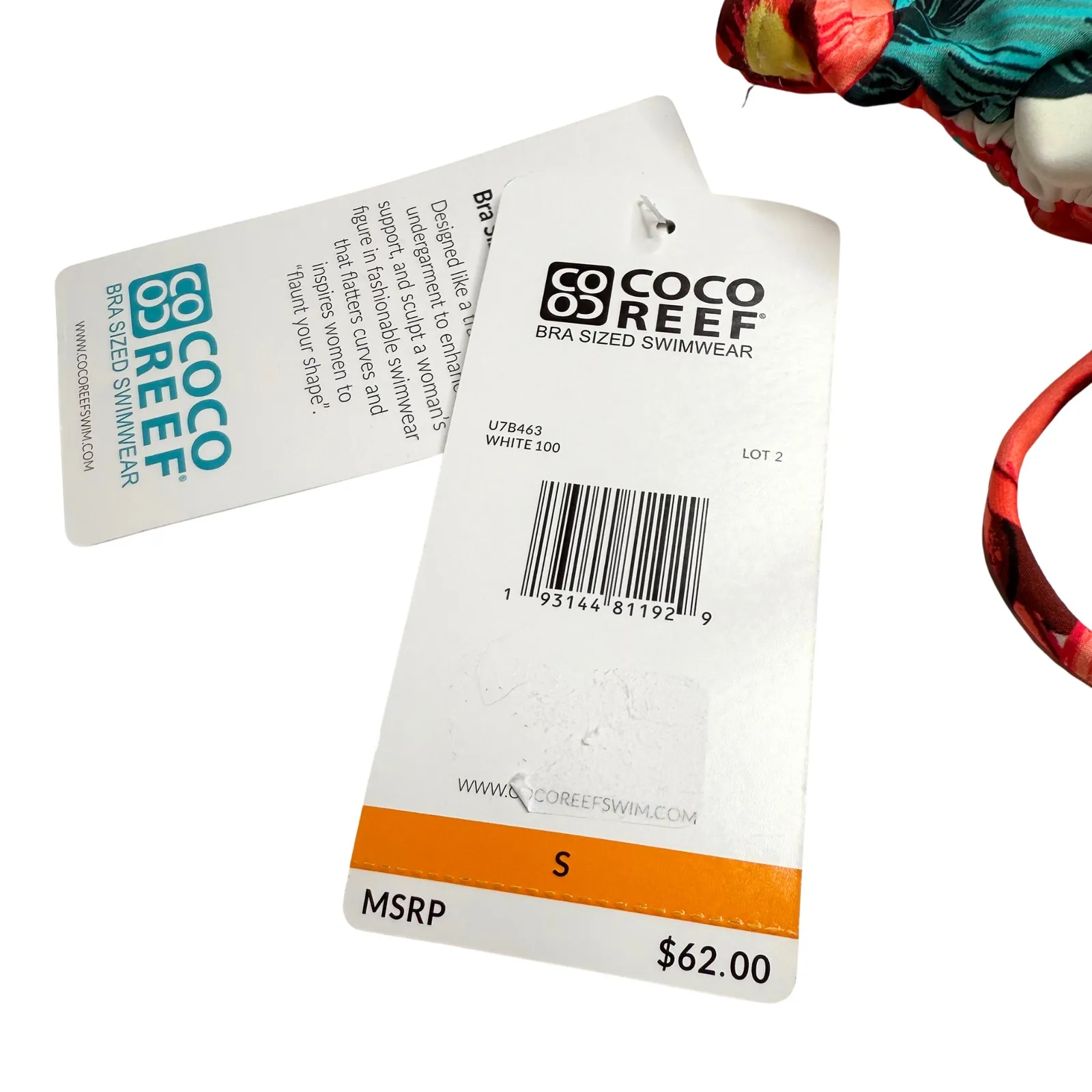 Coco Reef Island Flora Shirred High Waist Floral Bikini Bottoms Small Tropical - Image 7