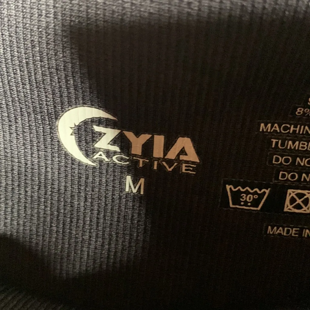 Zyia Active Black & White Ombré Performance Leggings Size‎ M - Image 6