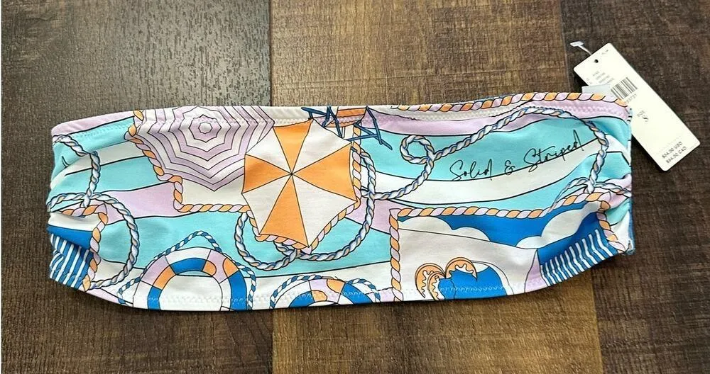 NWT Anthropologie Solid & Striped Arden Bandeau Bikini Top Size Small - Image 5