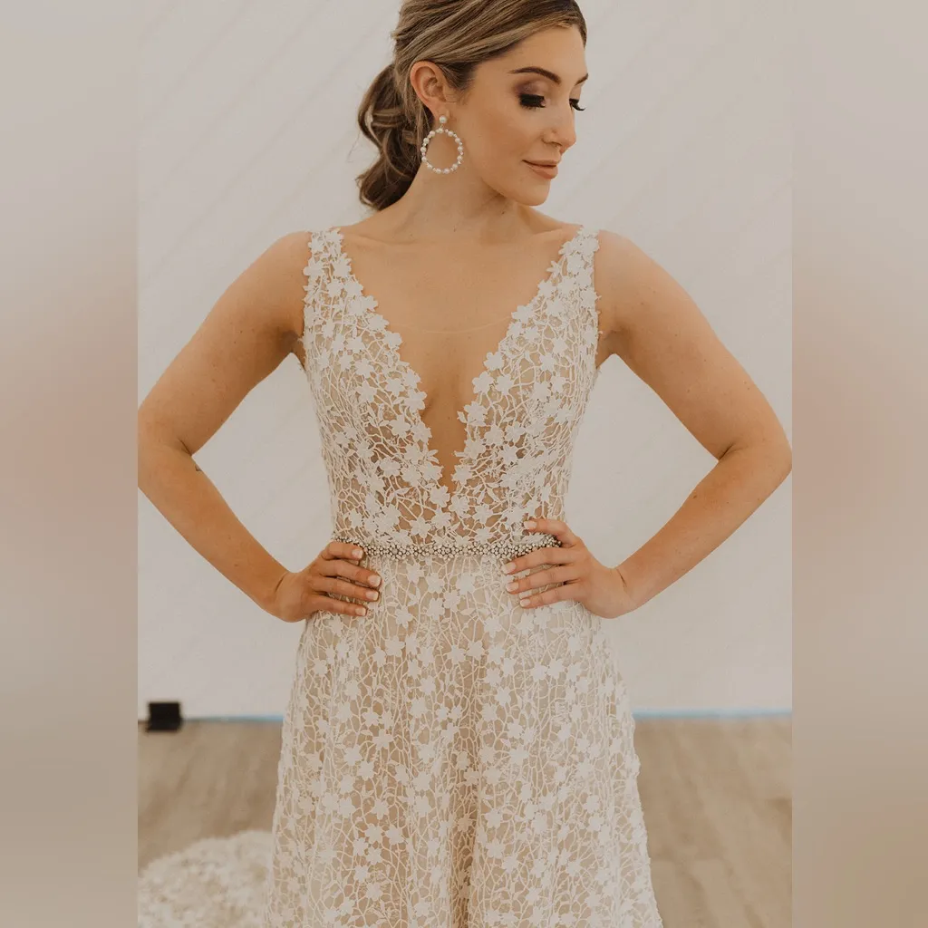 Casablanca Wedding Dress Liliana White Size 10 - Image 2