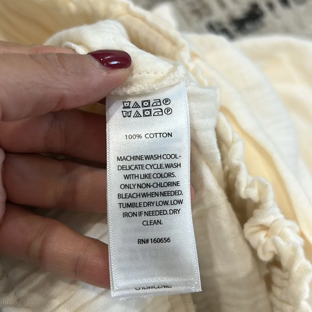 Sincerely Jules gauze kick flare pull on cotton cropped pants - Image 8