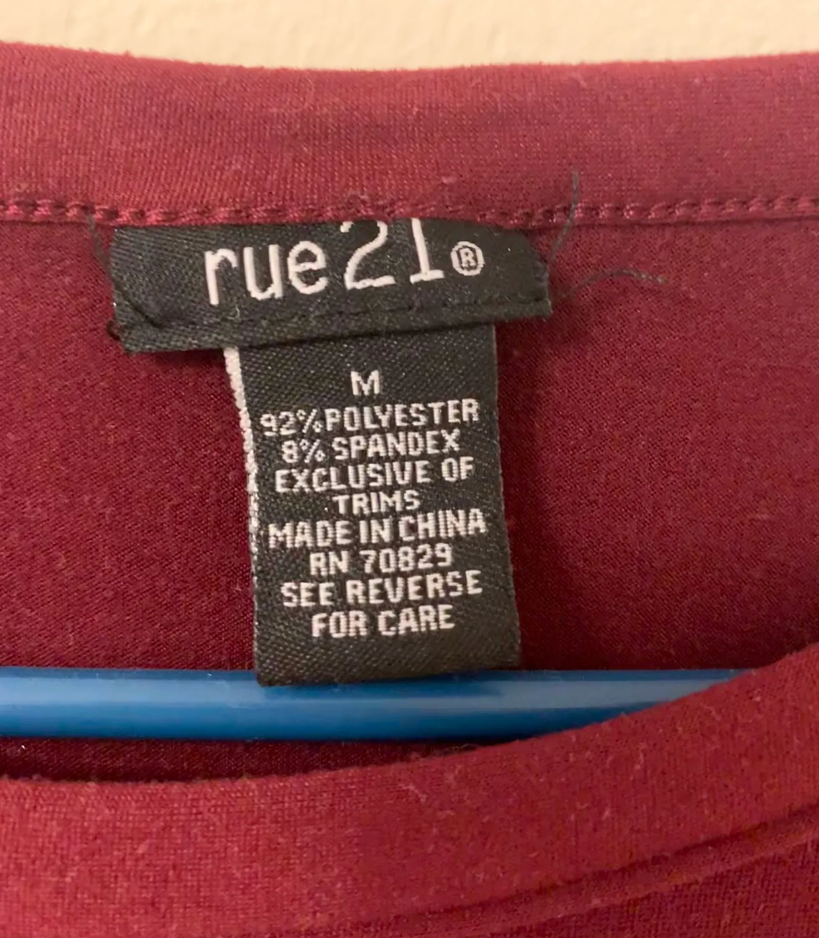 Burgundy T-Shirt Dress - Image 3