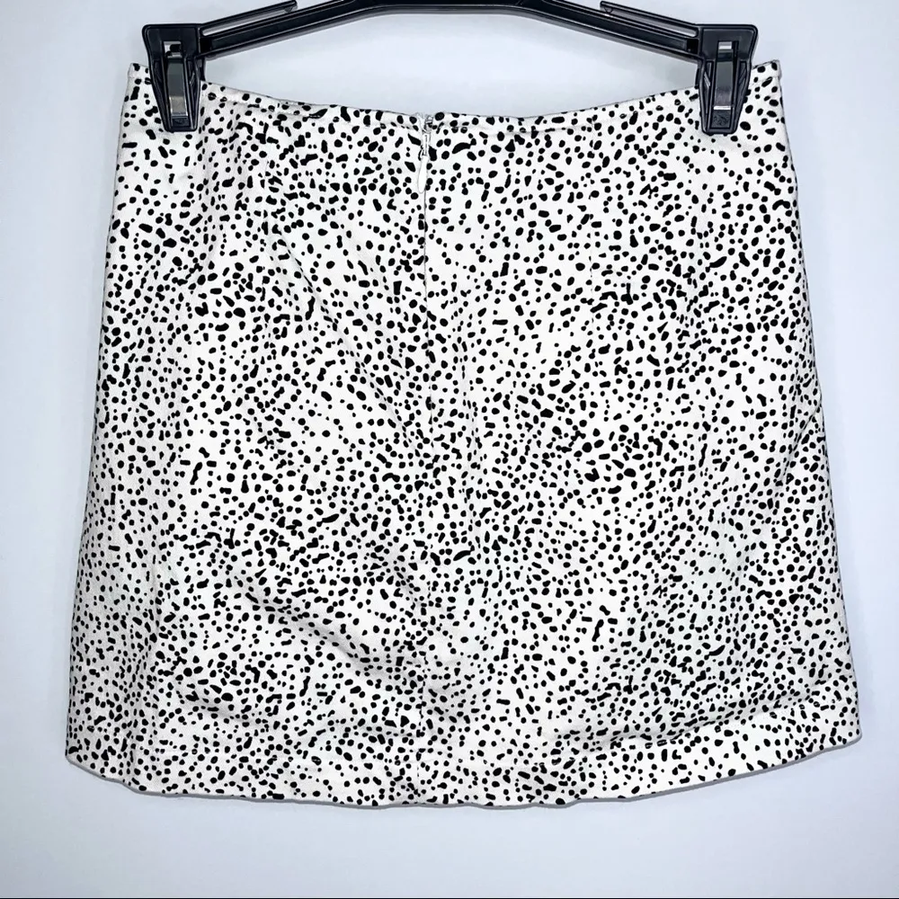 URBAN OUTFITTERS White Black Polka Dot Dalmatian Spotted Mini Pencil Skirt Small - Image 9