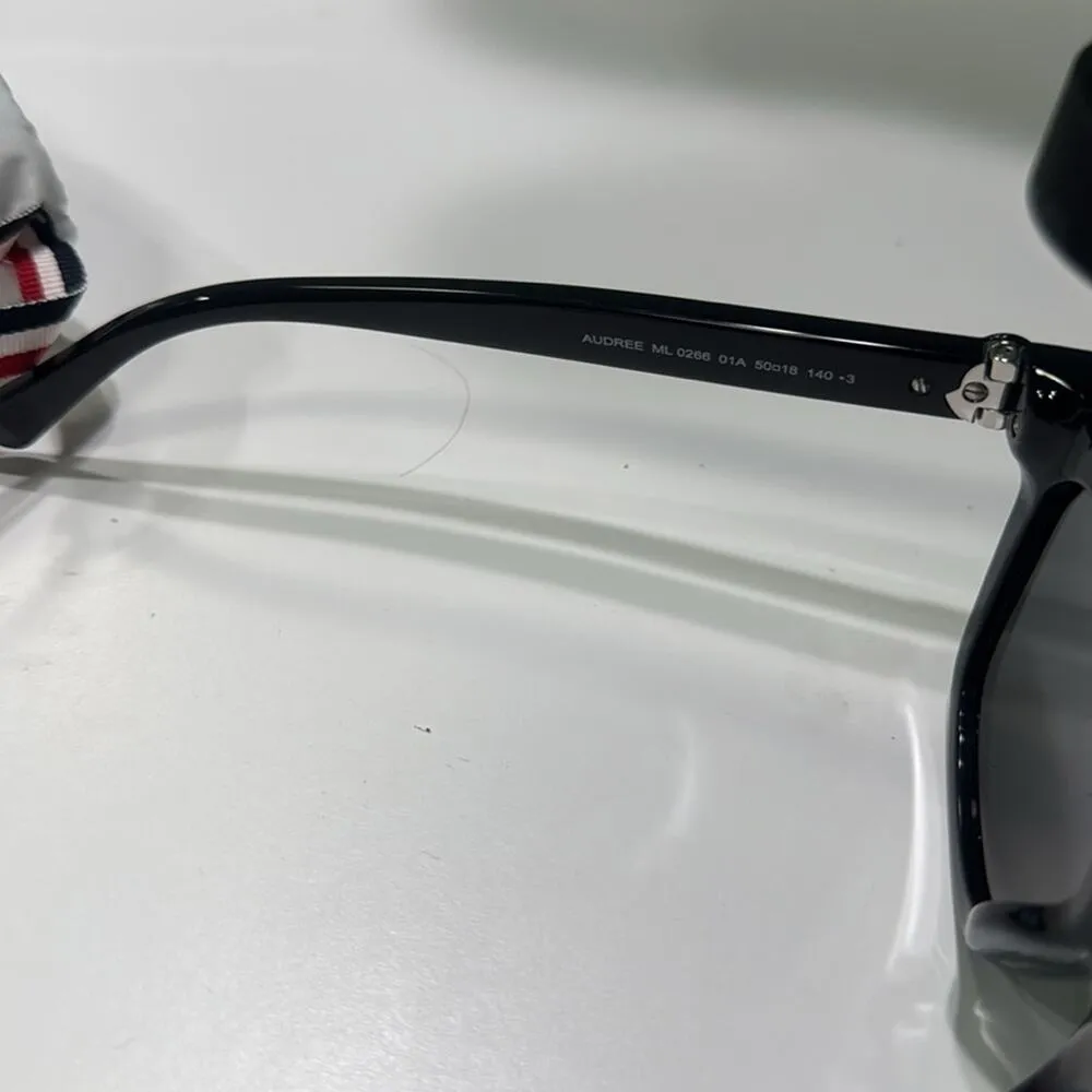 Moncler 50MM Square Sunglasses Black - Image 10