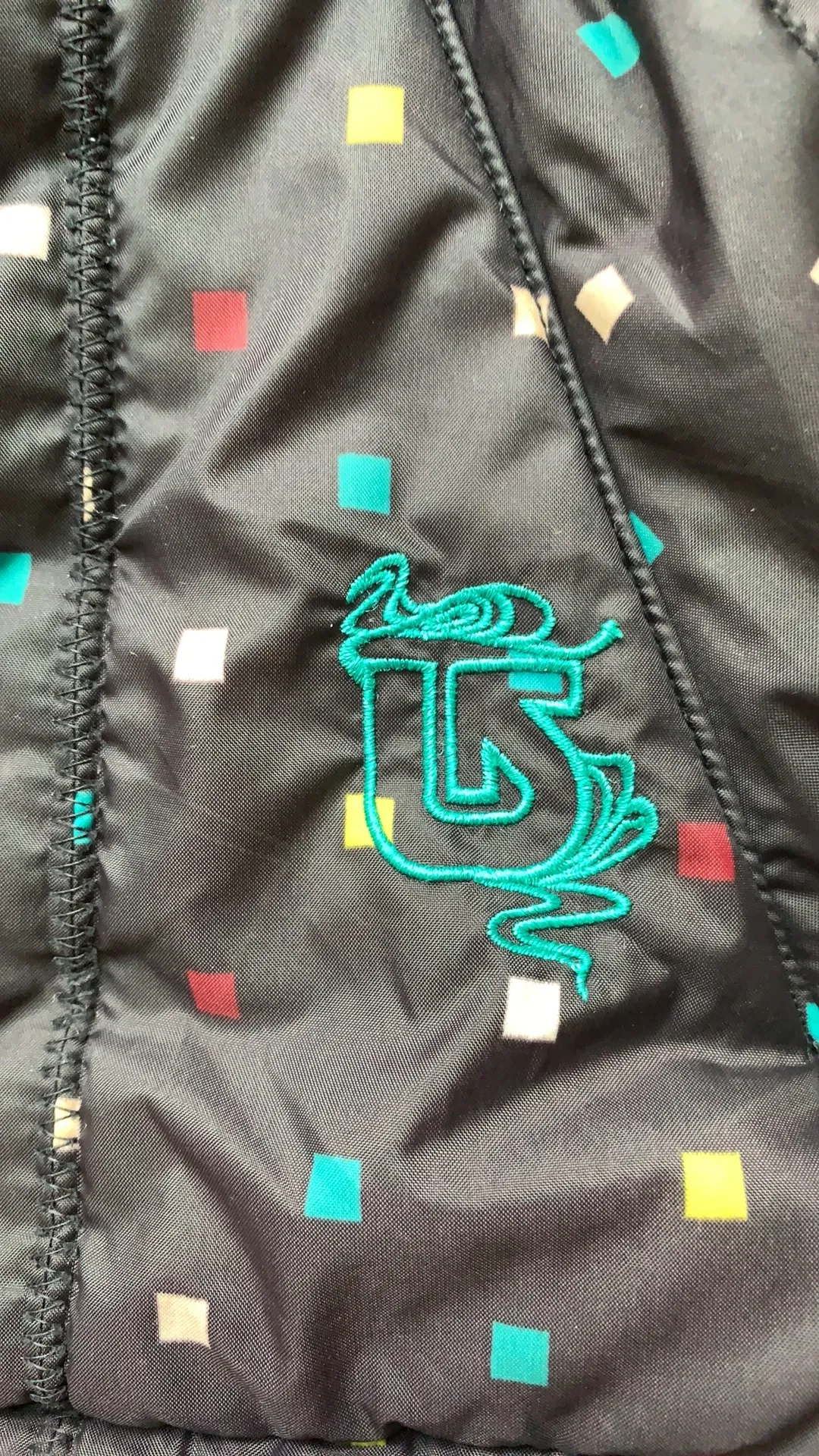 Sly Puff Vest Black Polka Dot Size Medium - Image 6