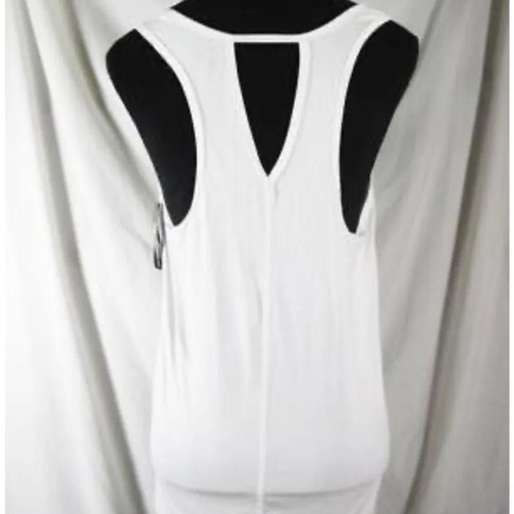 🔵 SALE 3/$25 CHAMPION WHITE GRAPHIC TANK I LIKE MY YOGA HOT LIKE MY COFFEE S - Image 3