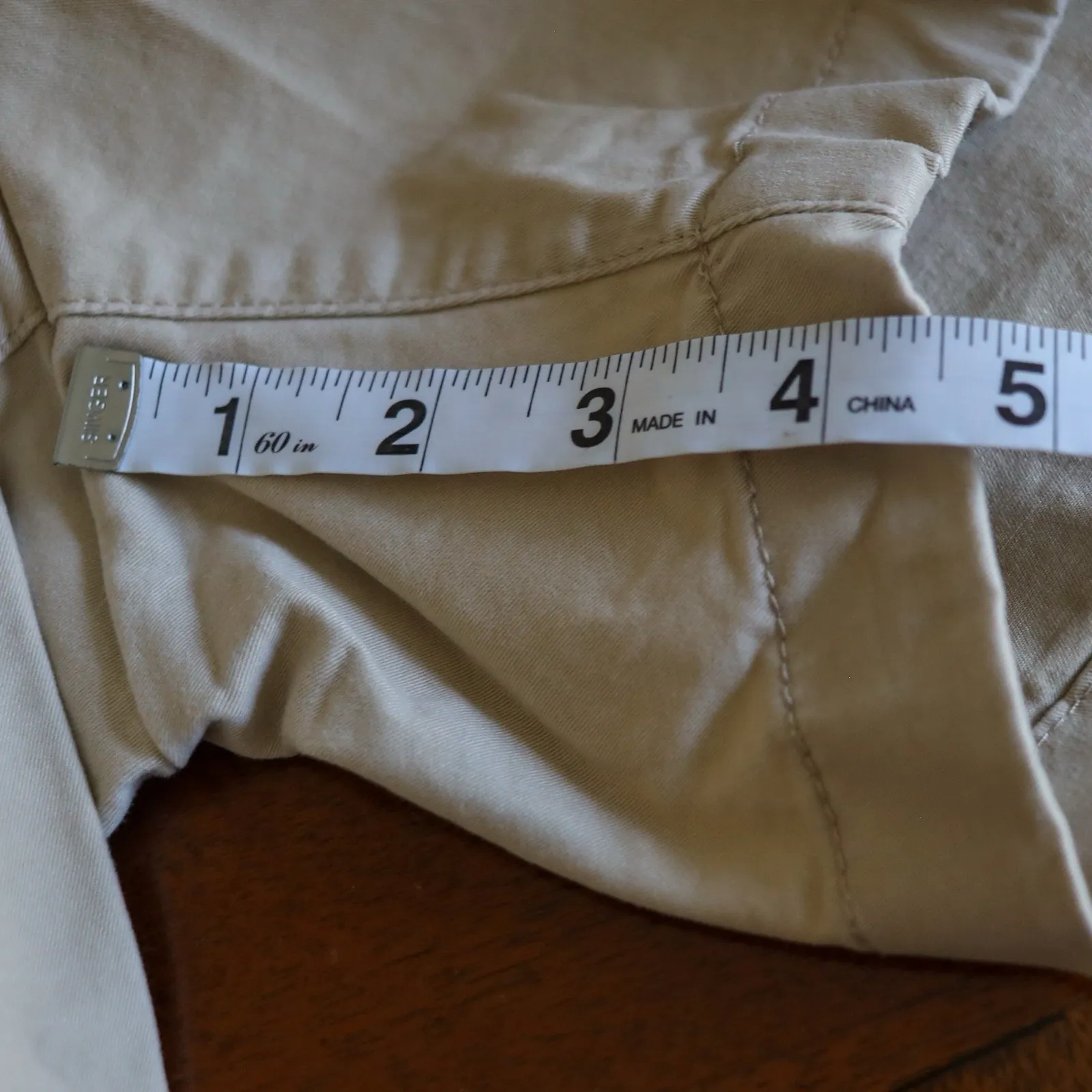 Tommy Hilfiger Women's Th‎ Flex 5 Inch Khaki Hollywood Shorts Sz 14 Chino - Image 6