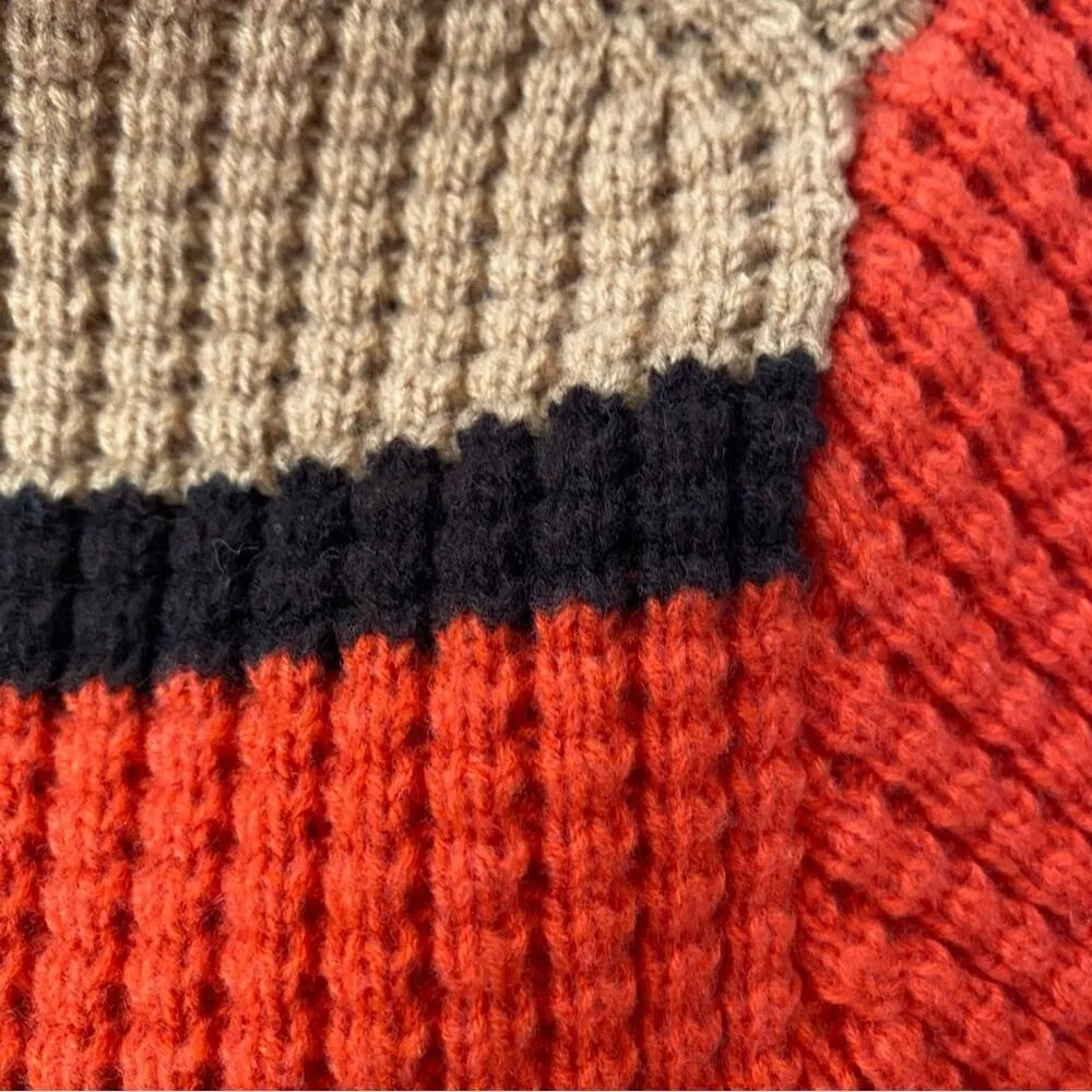 Marni x Uniqlo Tritone Orange Tan Black V - Image 7