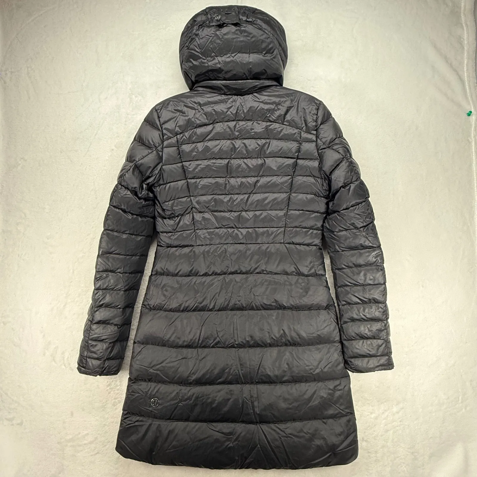 Lululemon Down Puffer Coat‎ Lightweight Packable Jacket Black Size 4 - Image 10