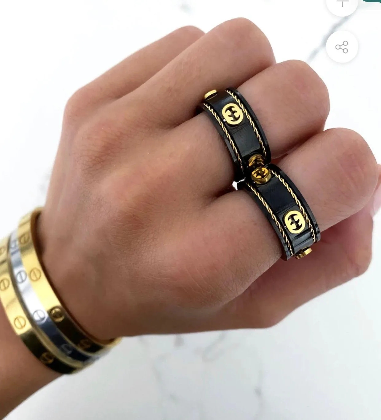 GG ring Gold Plated - Image 2