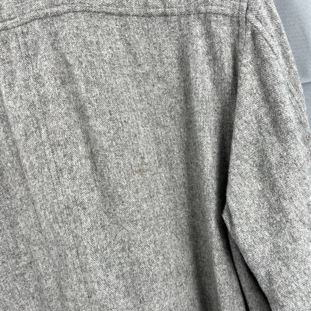 Lauren Ralph Lauren Womens Shirt Jacket Grey Wool Blend Utility Snap Front Large Gray - Image 5