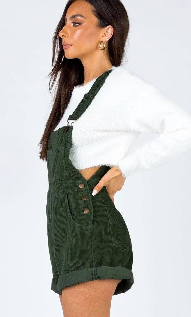 Princess Polly Kacey Overalls Khaki - Image 2